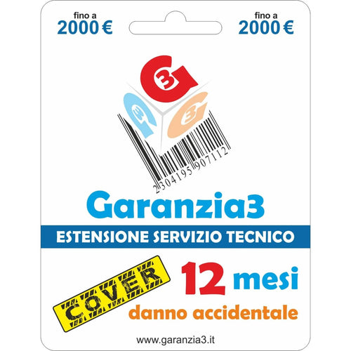 Garanzia 3 Cover 2000 - Danno Accidentale  fino a 2000,00 Euro