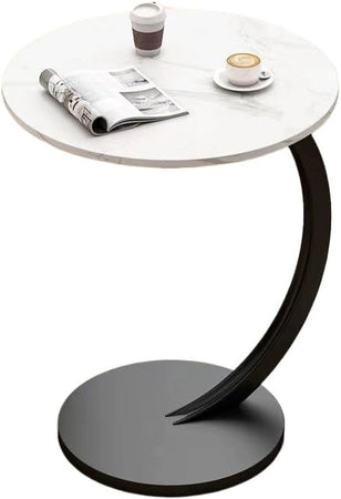 Tavolino Laterale A Forma Di C Moderno Elegante Per Soggiorno Salotto Divano Camera