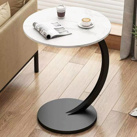 Tavolino Laterale A Forma Di C Moderno Elegante Per Soggiorno Salotto Divano Camera