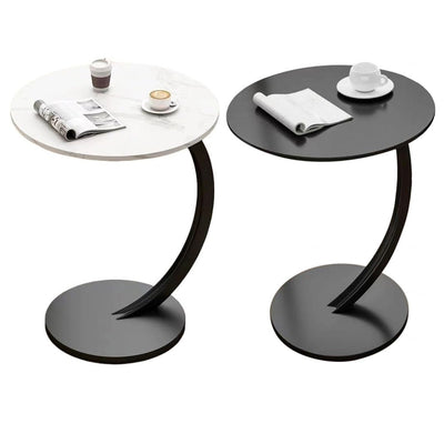 Tavolino Laterale A Forma Di C Moderno Elegante Per Soggiorno Salotto Divano Camera