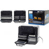 Forno + Friggitrice Ad Aria Multifunzione Con Doppio Secchio Staccabile 12lt 2600w