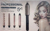 Set Professionale 5in1 Arricciacapelli Spazzola Ricci Accessori Intercambiabili Styling
