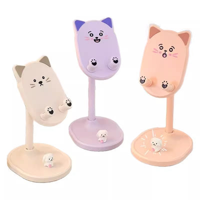 Supporto Per Cellulare Carino Da Tavolo Regolabile Telescopico Universale Portatile