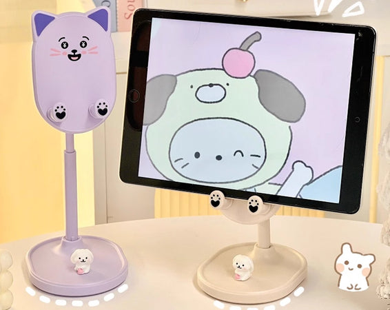 Supporto Per Cellulare Carino Da Tavolo Regolabile Telescopico Universale Portatile