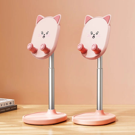 Supporto Per Cellulare Carino Da Tavolo Regolabile Telescopico Universale Portatile