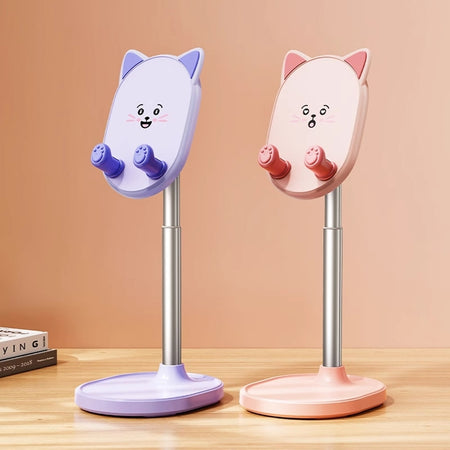 Supporto Per Cellulare Carino Da Tavolo Regolabile Telescopico Universale Portatile