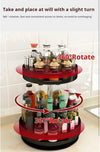 Portaspezie Organizer Mensola Girevole A 360° Per Cucina Bagno Soggiorno Camera 2 Livelli