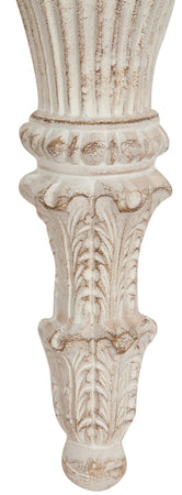 Biscottini Mensola a muro in legno finitura bianco anticato L39xPR20xH40 cm Made in Italy