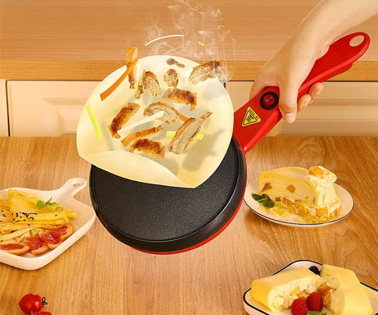 Piccola Padella Automatica Crepiera Elettrica Antiaderente Per Pancake Tortillas