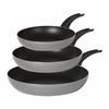 Set 3pz Padelle Antiaderenti In Alluminio Hi-titanium ⌀20/24/28cm Piano Cottura Induzione