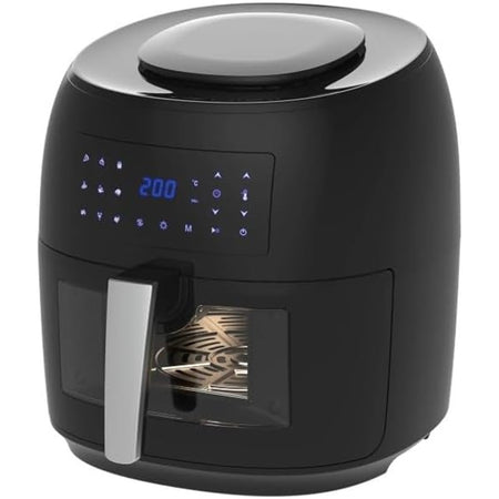 Friggitrice Ad Aria Con Oblò Da 7,4lt Temperatura Regolabile 9 Programmi Timer 1800 W