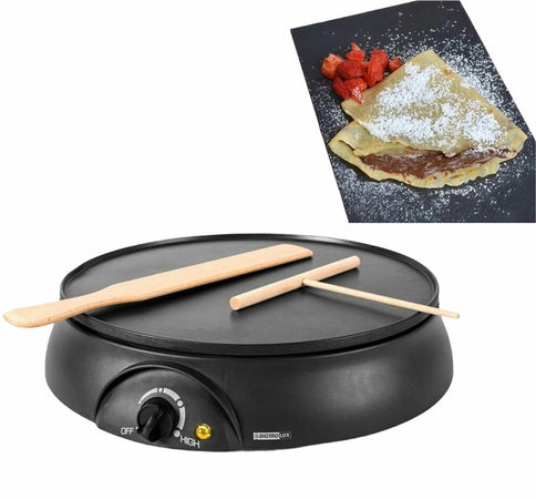 Crepiera Elettrica 1000w Piastra Macchina Per Crepes Pancake Scalda Piadina Antiaderente