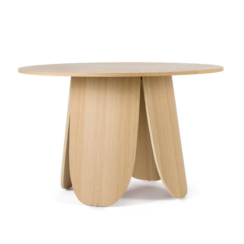 Tavolo Jordyn piano in MDF impiallacciato, per interno ed esterno Ø120a - 75 cm