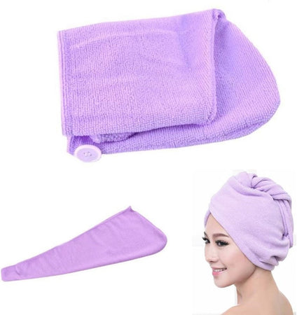 Asciugamano In Microfibra Morbida Ad Asciugatura Rapida Turbante Per Capelli Cuffia