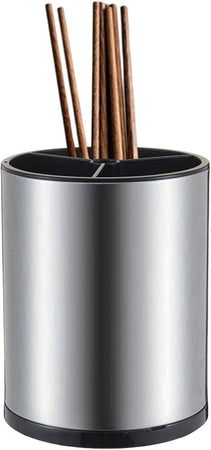 Scolaposate In Acciaio Organizer Per Posate Contenitore Rotondo Portautensili Da Cucina