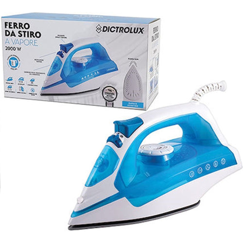 Ferro Da Stiro 2000w Elettrico A Vapore Piastra In Acciaio Inox Con Ugello Spray 250ml