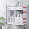 Armadietto Mobile Da Parete Bianco Per Cosmetici Medicinali Organizer Bagno Con Cassetti