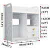 Armadietto Mobile Da Parete Bianco Per Cosmetici Medicinali Organizer Bagno Con Cassetti