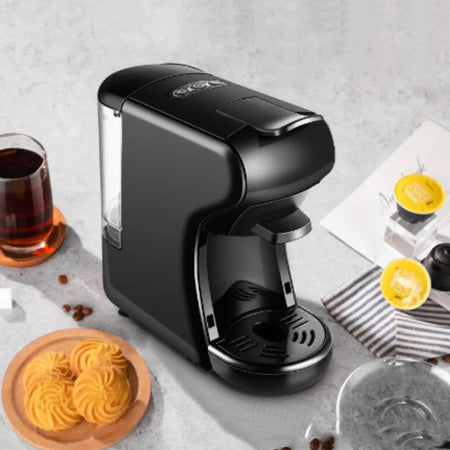 Macchina Da Caffè 1450w 4in1 Capsule Cialde Compatibile Nespresso Dolce Gusto A Modo Mio