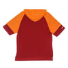 MITCHELL & NESS Felpa Cappuccio Manica Corta Uomo Nfl Fleece Hoodie Tambuc Scarlet da uomo