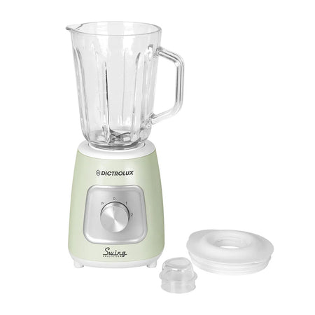 Frullatore 1000w Con Caraffa In Vetro 1.5lt 2 Velocità + Pulse Design Vintage Retrò