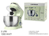 Impastatrice Planetaria Da Cucina 1000w 5lt Con Coperchio Paraschizzi 3 Ganci 6 Velocità