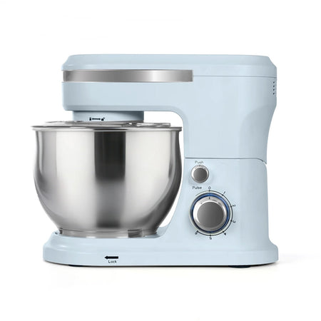 Impastatrice Planetaria Da Cucina 1000w 5lt Con Coperchio Paraschizzi 3 Ganci 6 Velocità