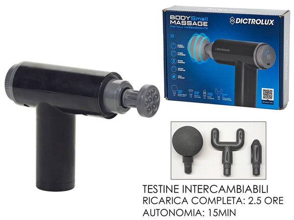 Pistola Per Massaggi Vibrazioni Vibratore A Percussione Massaggiatore Muscolare 4 Testine