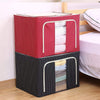 Borsa Portaoggetti Multifunzionale Pieghevole Tessuto Con Finestra Manici 66lt 50x40x33cm
