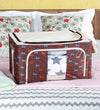 Borsa Portaoggetti Multifunzionale Pieghevole Tessuto Con Finestra Manici 66lt 50x40x33cm