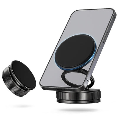 Supporto Auto Magnetico Smartphone Con Ventosa Aspira Magsafe Cerchio Girevole Rotazione