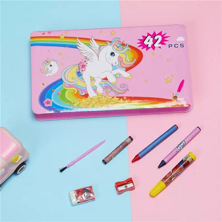 Set Artistico Da 42pz Per Dipingere Colorare Per Bambini Per Attività Manuali Artistiche