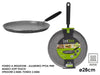 Padella Crepes ⌀28cm In Alluminio Pressofuso Antiaderente Effetto Pietra Induzione