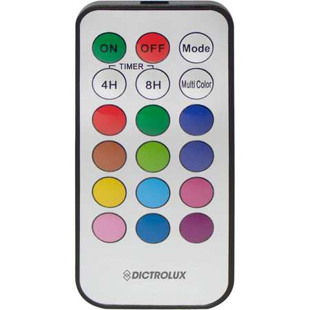 Lampada Da Tavolo 3 Led Con Telecomando 12 Colori + Modalità Flash A Batteria Timer