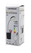 Lampada Da Tavolo Scrivania Con Portapenne 3 Watt 15led 16v A Luce Calda In 2 Colori