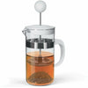 Tisaniera Infusiera In Vetro Capacità 350ml Filtro Infusore In Acciaio Inox 2 Colori