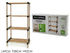 Scaffale Multiuso In Legno Di Pino 2in1 Modulare Mensola Con 4 Ripiani 92x49x28 Cm