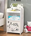 Mobiletto Design Gatto Kitty Legno Comodino Moderno Portaoggetti Soggiorno Camera Bambini