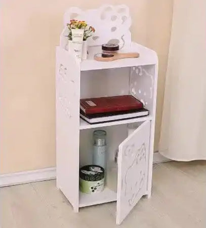 Mobiletto Design Gatto Kitty Legno Comodino Moderno Portaoggetti Soggiorno Camera Bambini