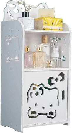 Mobiletto Design Gatto Kitty Legno Comodino Moderno Portaoggetti Soggiorno Camera Bambini