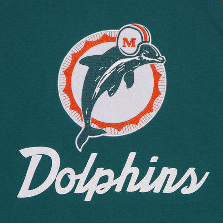 MITCHELL &amp; NESS Felpa Cappuccio Manica Corta Uomo Nfl Fleece Hoodie Miadol Blue da uomo