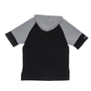 MITCHELL & NESS Felpa Cappuccio Manica Corta Uomo Nfl Fleece Hoodie Oakrai Black da uomo