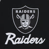 MITCHELL & NESS Felpa Cappuccio Manica Corta Uomo Nfl Fleece Hoodie Oakrai Black da uomo