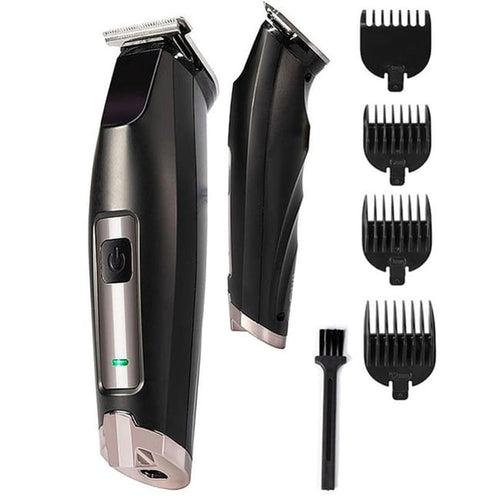 Tagliacapelli Elettrico Ricaricabile Rasoio Corpo Barba Professionale Senza Fili 4 Pettini