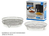 Set Da 3 Griglie In Acciaio Inox Per Friggitrice Ad Aria H4,5 Cm X ø20 Cm Impilabili