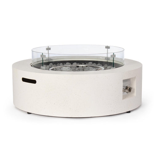 Camino a gas Wolke struttura in acciaio verniciato con paravento in vetro