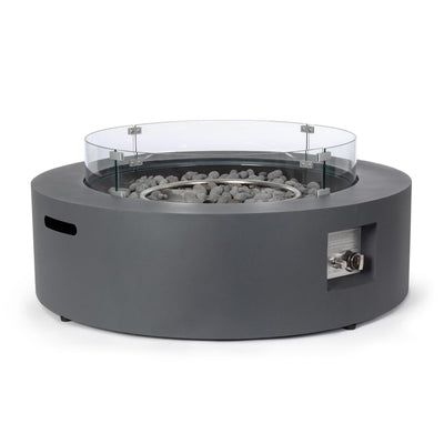 Camino a gas Wolke struttura in acciaio verniciato con paravento in vetro