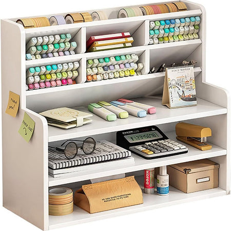 Organizer Da Scrivania Multiuso In Legno Per Cameretta Bambini Scaffale Multifunzionale