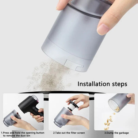 Mini Aspirapolvere Soffiatore Professionale Portatile 4 In 1 Per Casa Auto Ricarica Usb