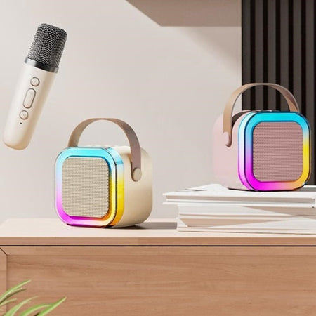 CASSA ALTOPARLANTE BLUETOOTH CON MICROFONO PROFESSIONALE AUDIO PICCOLA PER CASA KARAOKE